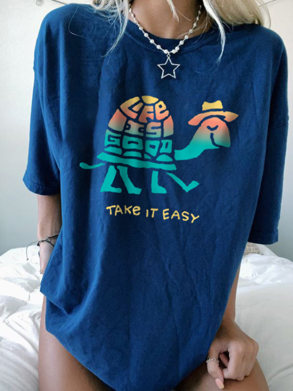 Womens Life Is Good Take It Easy Shirts