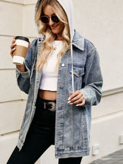 Women's Classic Slim Fit Lapel Denim Coat
