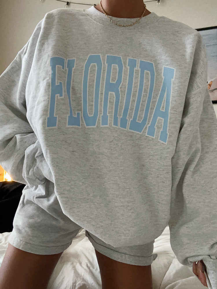 Ladies Florida Long Sleeve Crew Neck Sweatshirt