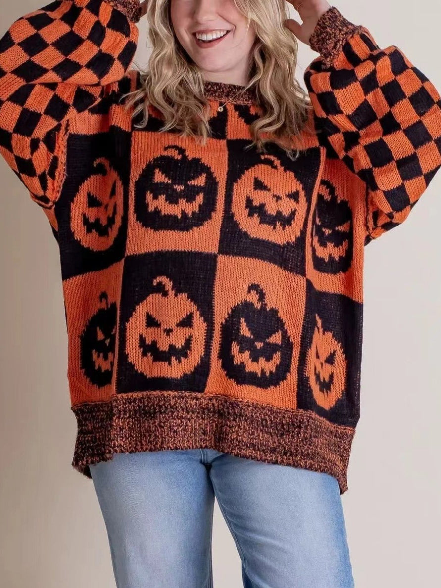 Women's Oversized Ghost Knitted Sweater