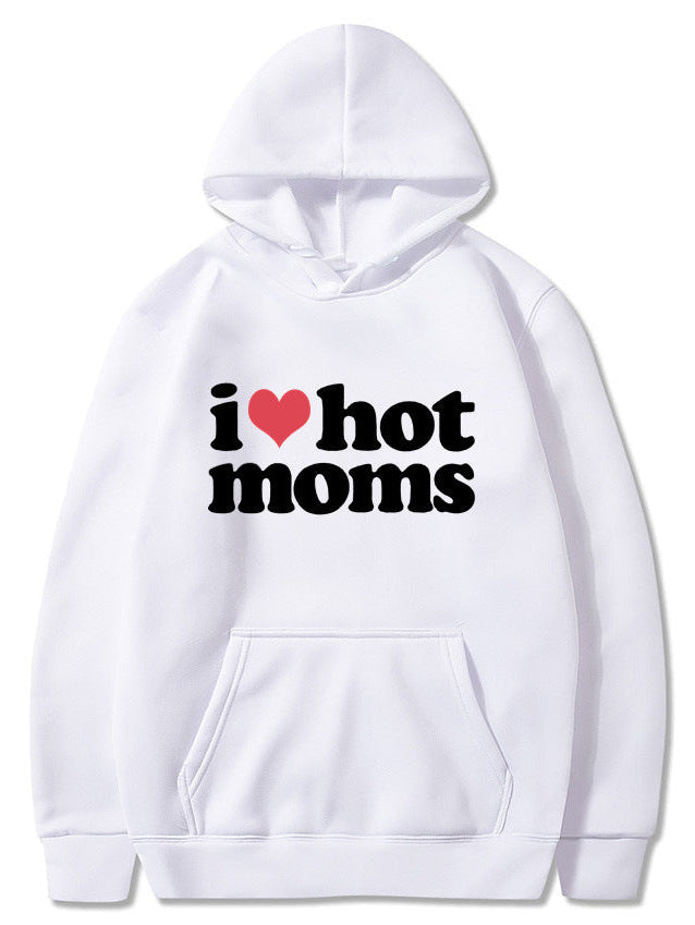 Unisex Cute I Heart Hot Moms Hoodie
