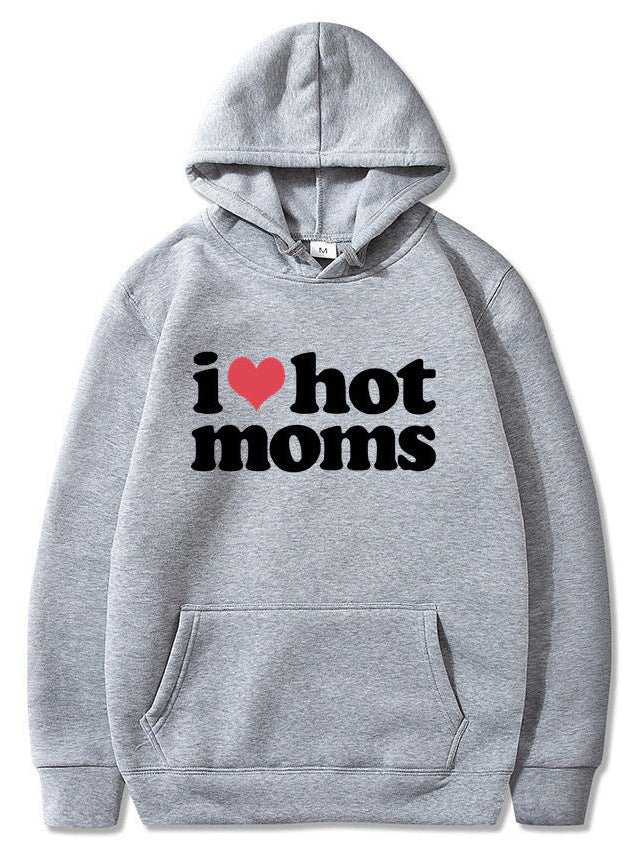 Unisex Cute I Heart Hot Moms Hoodie