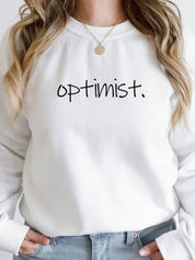 Women's Optimist Positive Vibes Crewneck Sweatshirt