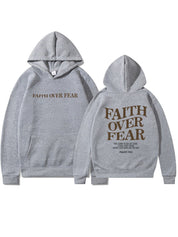 Women's Inspirational Faith Over Fear The Lord In On My Side Hoodie