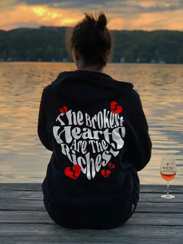 Women's The Broken Hearts Are The Richest Hoodie