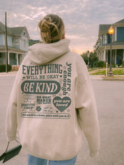 Aesthetic Everything Will Be Okay Positive Mental Health Hoodie