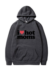 Unisex Cute I Heart Hot Moms Hoodie