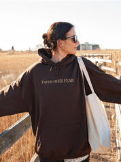 Women's Inspirational Faith Over Fear The Lord In On My Side Hoodie