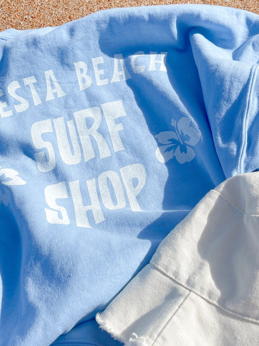 Women's Siesta Beach Surf Shop Crewneck Sweatshirt