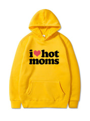 Unisex Cute I Heart Hot Moms Hoodie