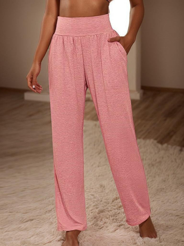 SOLID PANTS IN PINK COMFORTABLE BABY CRYSTAL