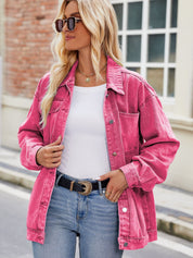 Women's Vintage Button Up Denim Jacket