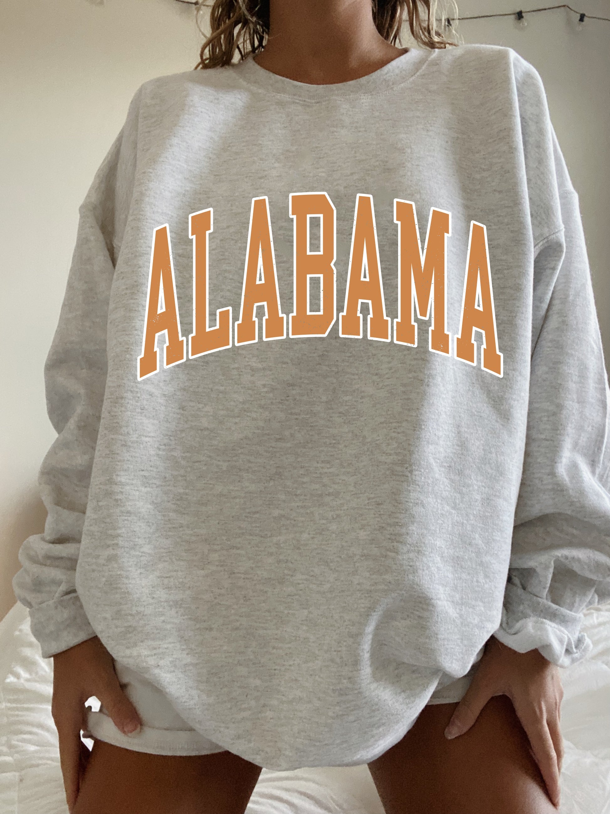 Oversized Alabama Crew Neck Sweatshirt