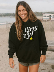 Women's Hot Girls Cry Oversized Hoodie