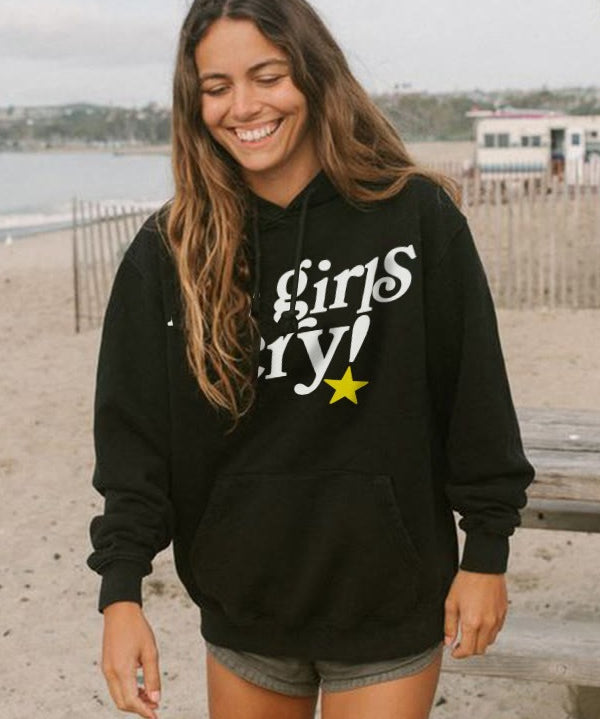 Women's Hot Girls Cry Oversized Hoodie