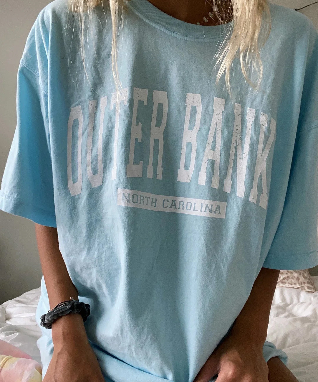 Preppy Outer Banks North Carolina Round Neck T-Shirt