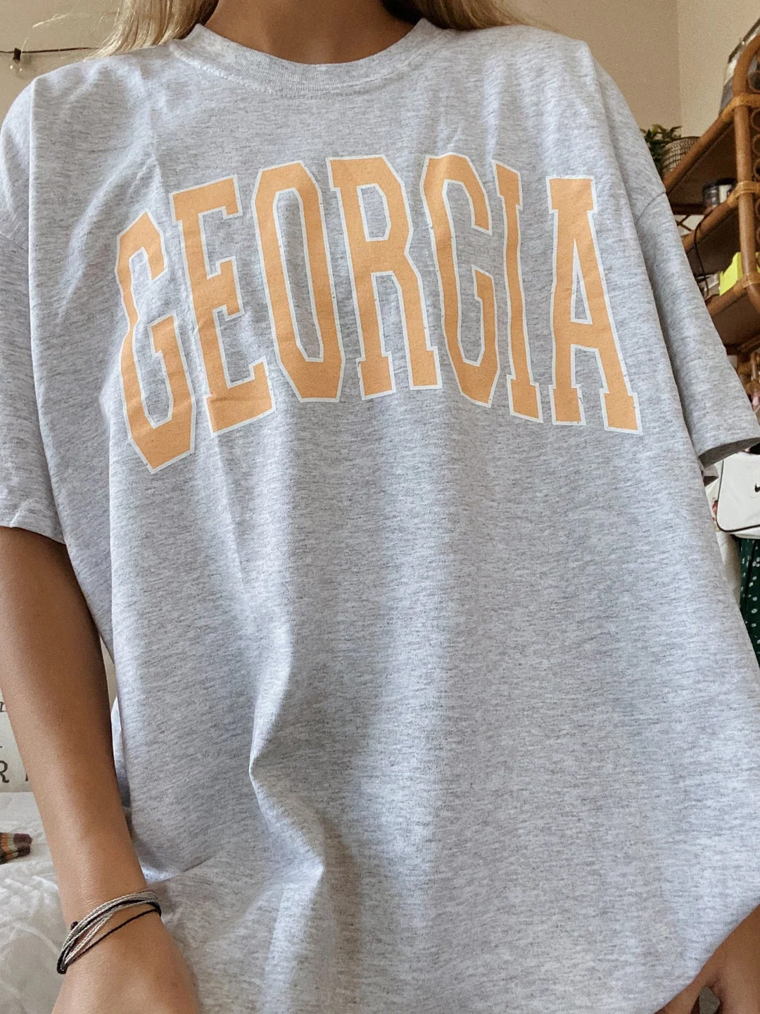 Ladies Georgia Printed Oversized T-Shirt