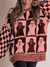 Women's Oversized Ghost Knitted Sweater