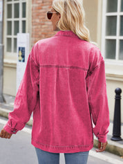 Women's Vintage Button Up Denim Jacket