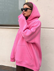 Premium Fleece Pure Color Heavyweight Biggy Hoodie