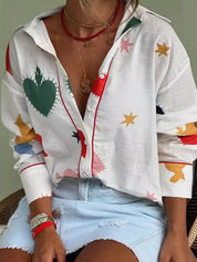 Women's Sunshine Linen Blend Long Sleeved Shirt