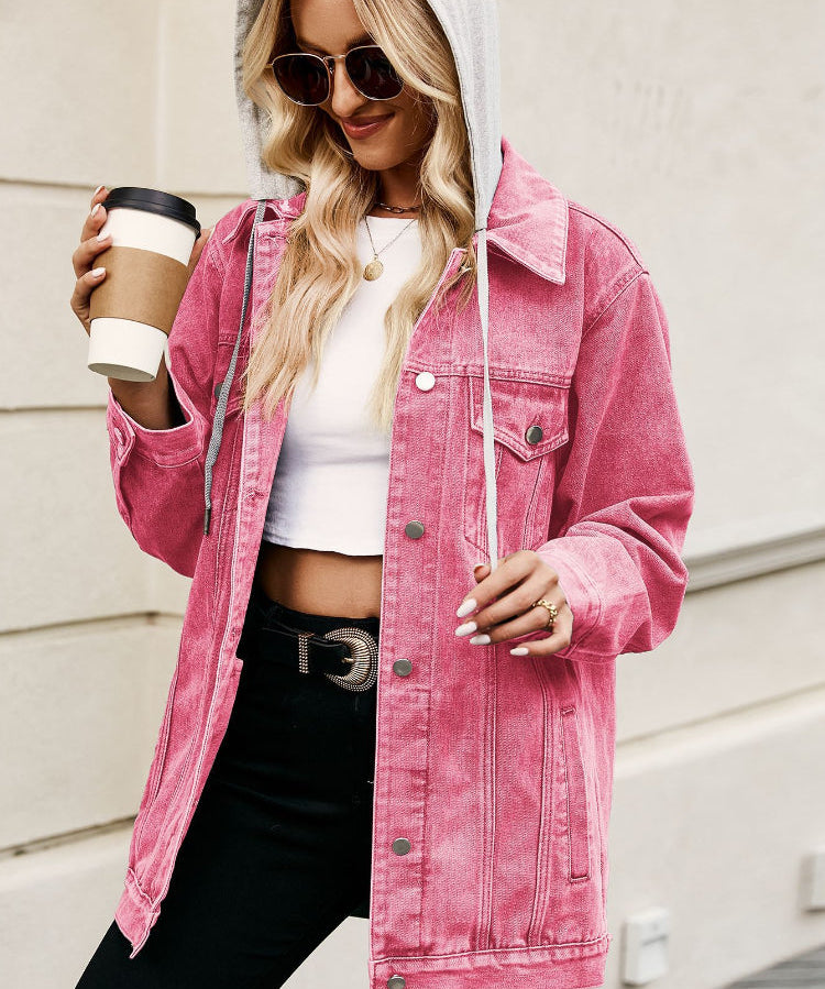 Women's Classic Slim Fit Lapel Denim Coat