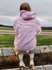 Hey Person Behind Me Keep Smiling Hoodie