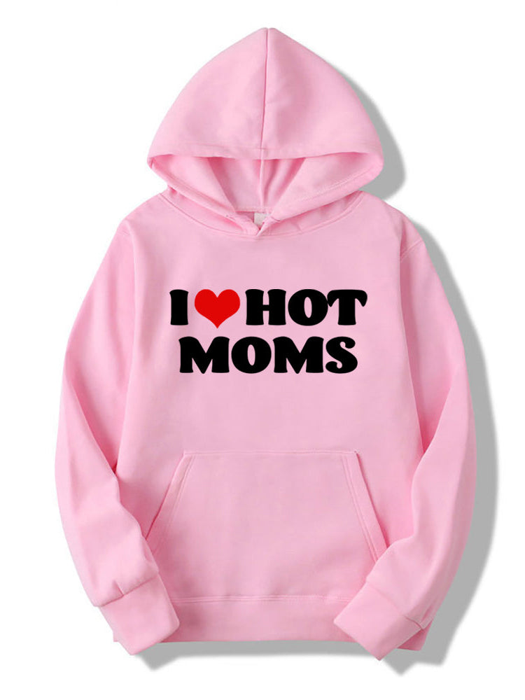 Casual I Heart Hot Moms Hoodies