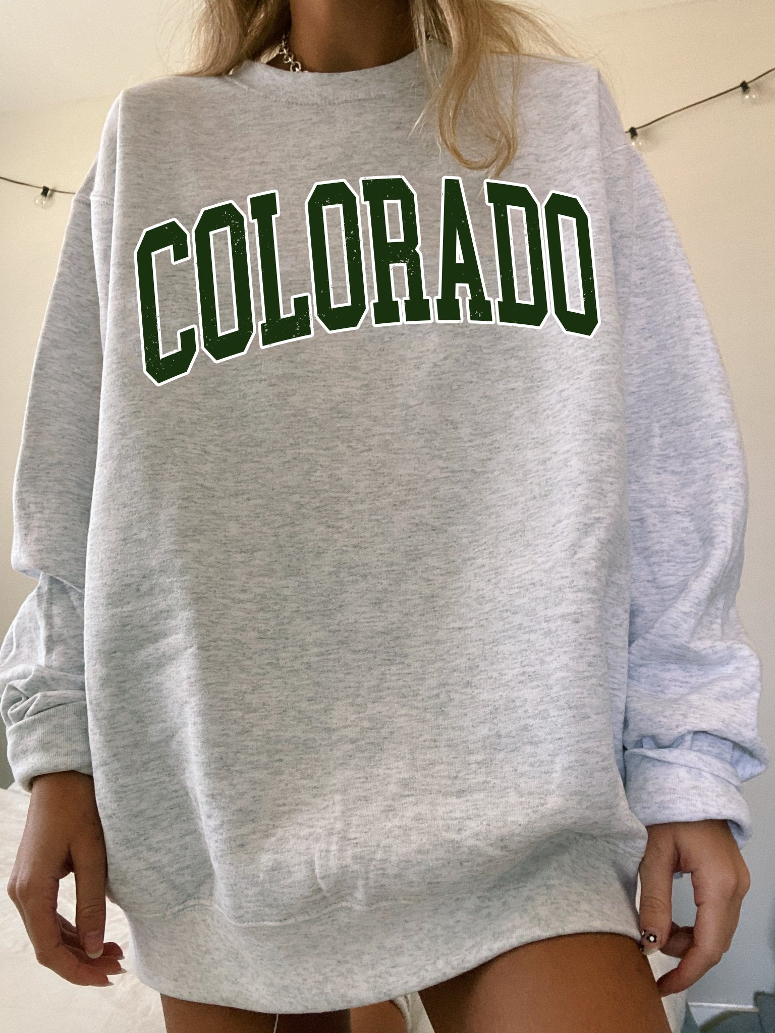 Übergroßes Colorado Sweatshirt mit Rundhalsausschnitt