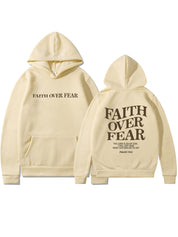 Women's Inspirational Faith Over Fear The Lord In On My Side Hoodie