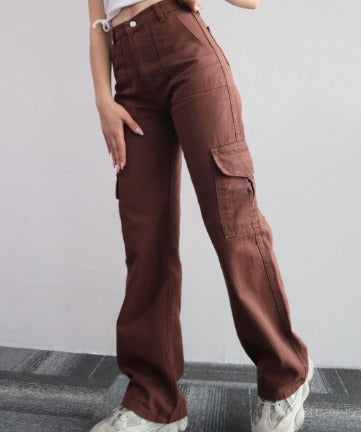 AYLA | Women's cargo jeans with pockets