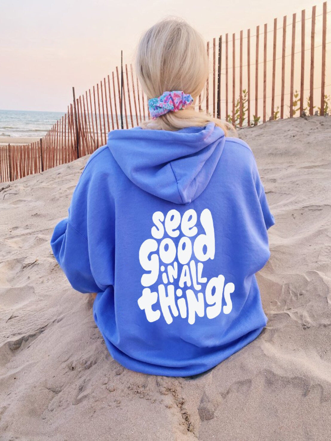 Womens See Good In All Things Preppy Hoodies