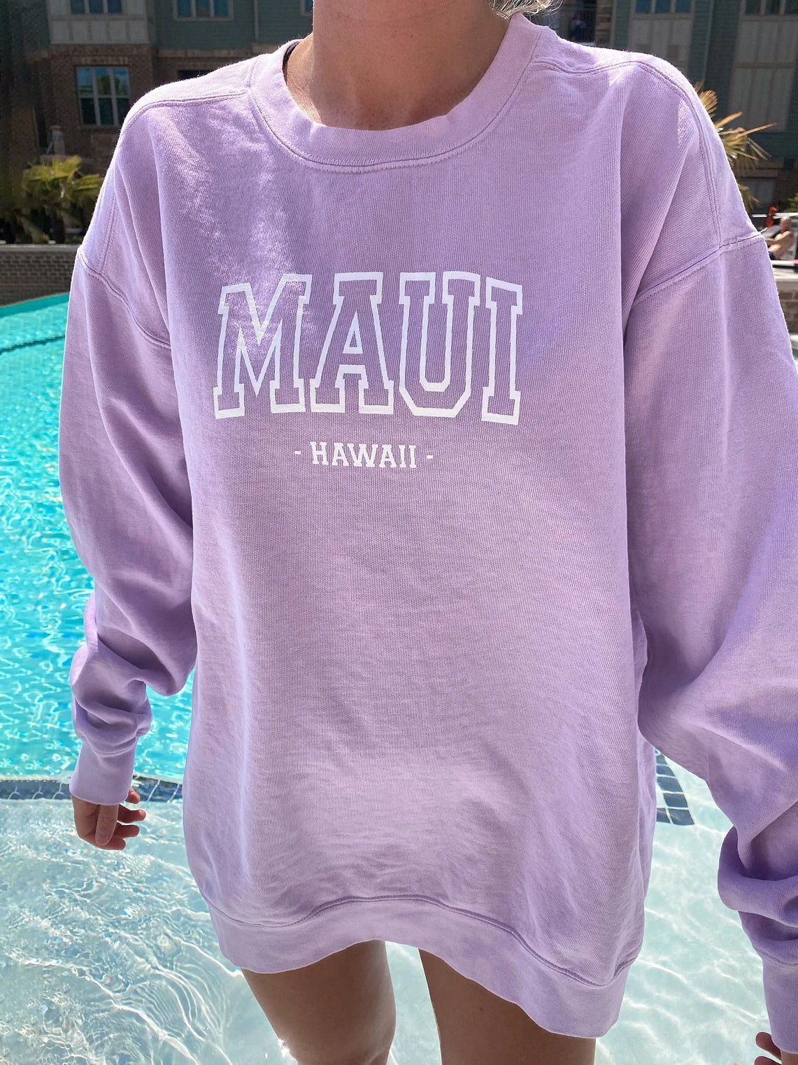 Preppy Maui Hawaii Crew Neck Sweatshirt