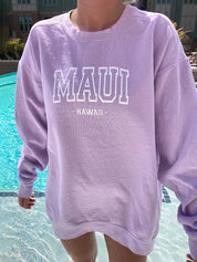 Preppy Maui Hawaii Crew Neck Sweatshirt