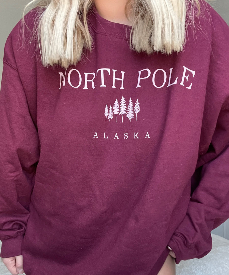 Women's North Pole Alaska Crewneck Sweatshirt