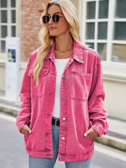 Women's Vintage Button Up Denim Jacket