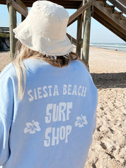 Women's Siesta Beach Surf Shop Crewneck Sweatshirt