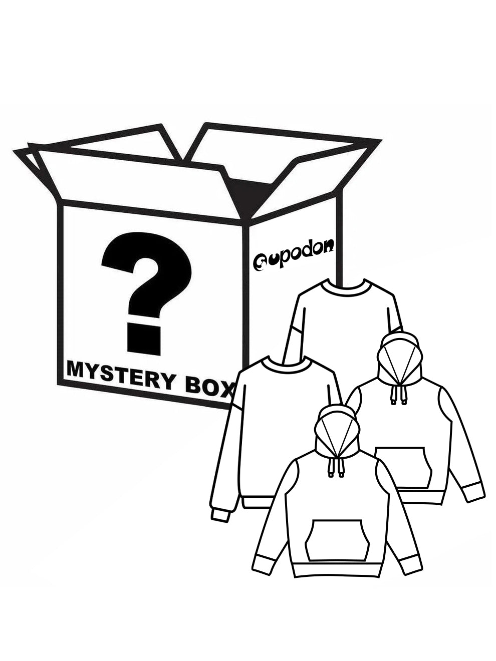 Mystery Box - Two Crewneck Sweatshirts & Two Hoodies