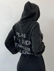 Distressed Plan Tyda Suda Tam Siam Millioner Diamond Hoodie