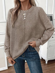 Aurora | Button-Detail Knit Top