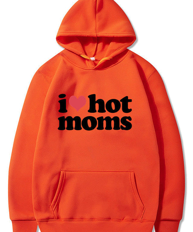 Unisex Cute I Heart Hot Moms Hoodie