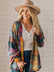 Western Cowgirl Checkered Textured Casual Minimalist Shirt Jacket