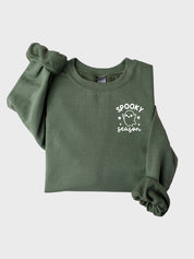 Women's Chic Halloween Spooky Season Crewneck Sweatshirt