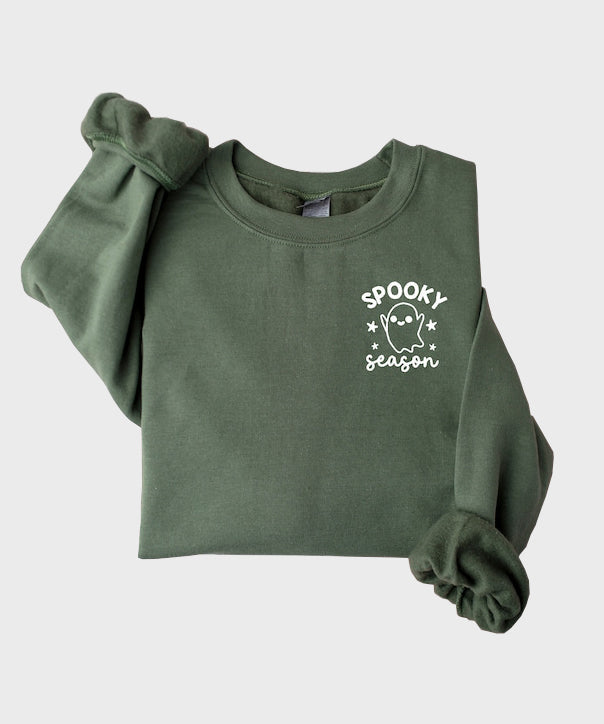 Women's Chic Halloween Spooky Season Crewneck Sweatshirt