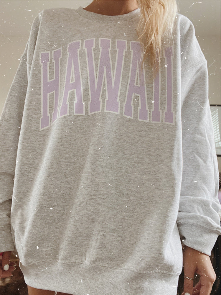 Preppy Hawaii Baggy Crew Neck Sweatshirt
