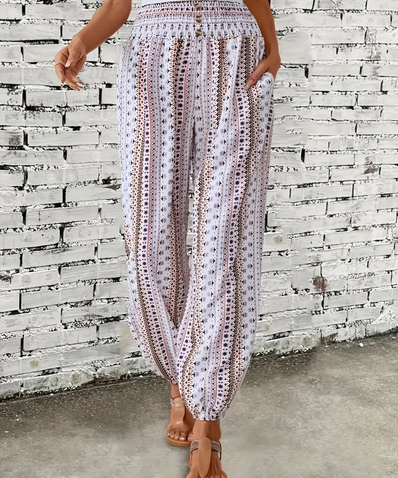 Lola | High-Waisted Printed Pants – Guaranteed Bohemian Vibe