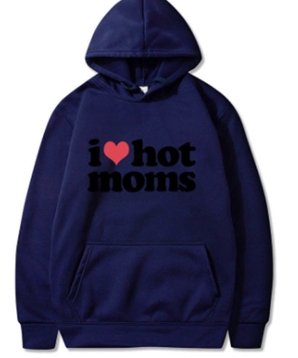 Unisex Cute I Heart Hot Moms Hoodie