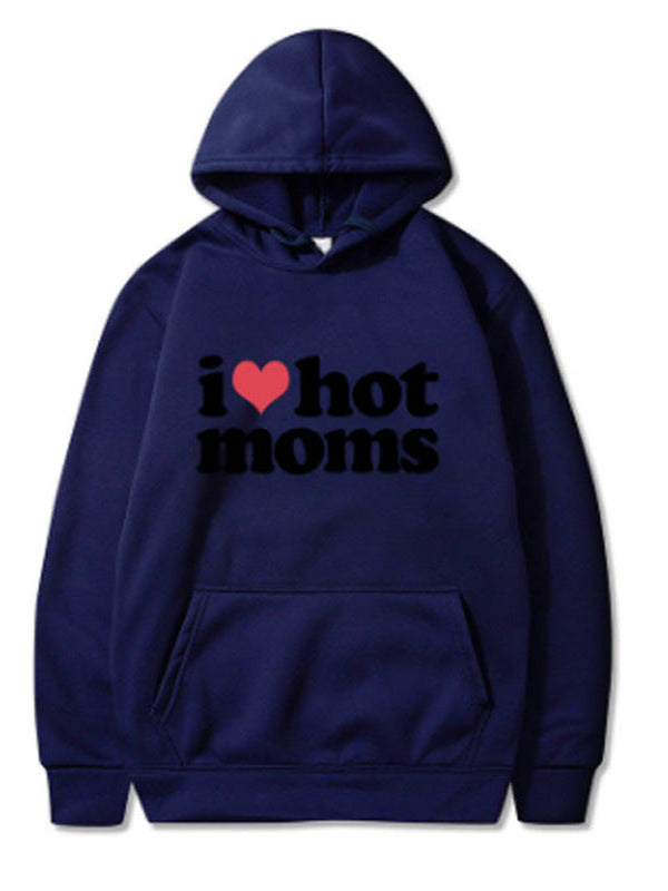 Unisex Cute I Heart Hot Moms Hoodie