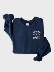 Women's Chic Halloween Spooky Season Crewneck Sweatshirt