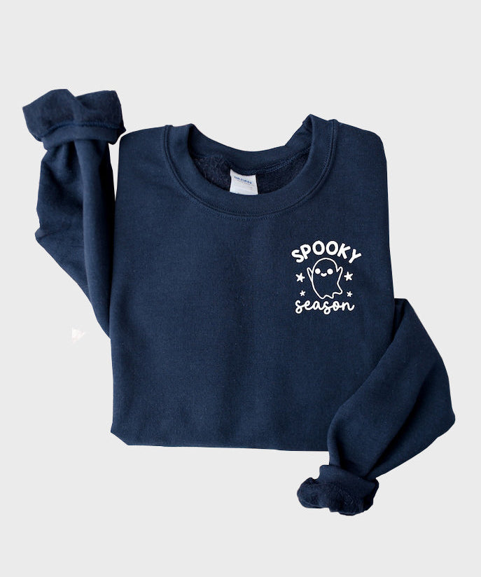 Women's Chic Halloween Spooky Season Crewneck Sweatshirt